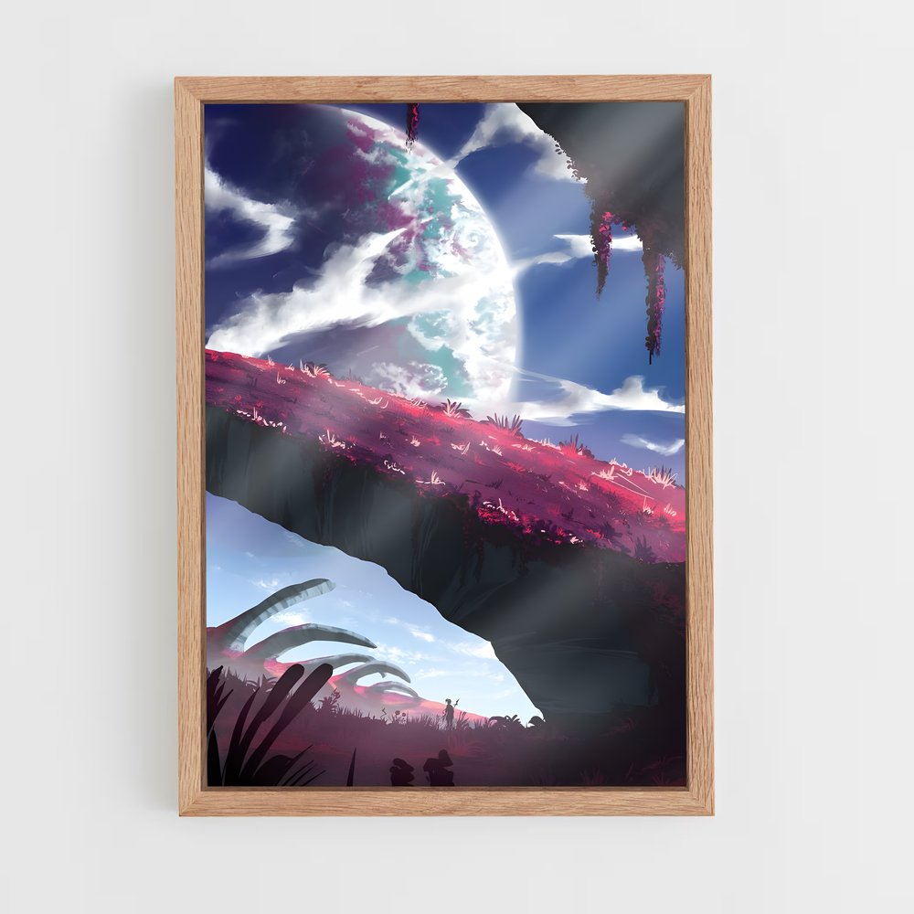 Poster L'Affrontement Titanesque – affiche Art spatial (vue 4)